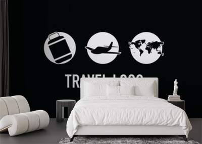 Travel Logo Vector Template Design Wall mural