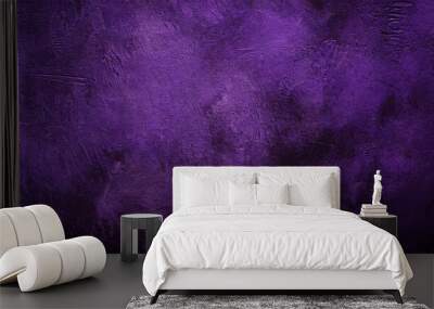 dark violet purple textured background grunge wall backdrop Wall mural