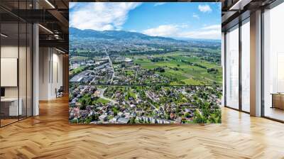 Rheintal Landschaft Panorama Wall mural