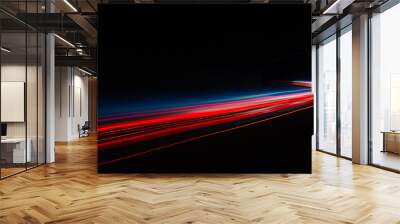 light trails in tunnel Wall mural