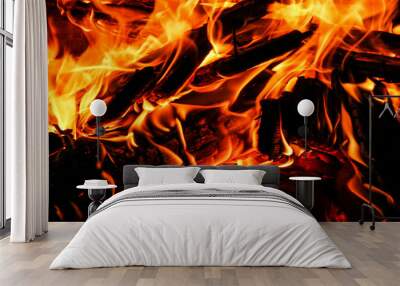 Fire macro Wall mural