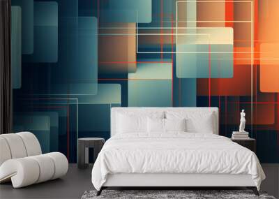 abstract background technology concept. Wall mural