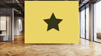 star icon flat design Wall mural