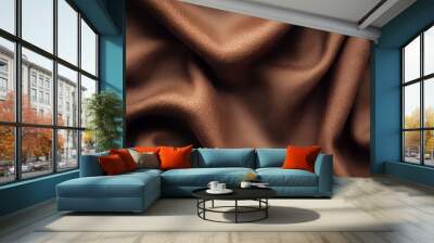 Abstract brown fabric Wall mural