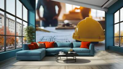 Construction concept Wall mural