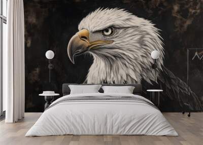 Eagle Portrait Wall mural