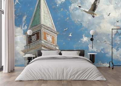 Venice bell tower Wall mural