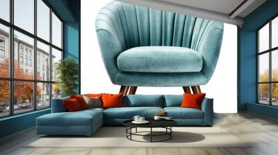 Accent Chair isolated on transparent background Wall mural