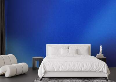 Abstract freeform blue gradient background with blur and noise effects. Light and dark blue colors Wall mural