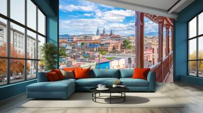 Large long balcony overlooking the Santiago de Cuba city, Cuba Wall mural