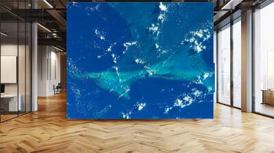 The Caribean. Digital enhancement. Elements by NASA	  Wall mural