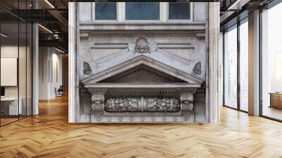 The colonial architecture of the former 'Bank of Toronto' in Yonge Street, Toronto, Canada Wall mural