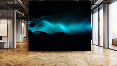 Neon Smoke Wall mural