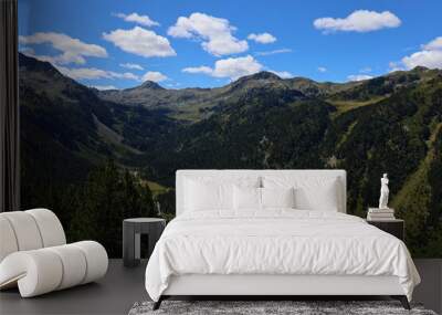 Mountain landscape at Ruda valley in Catalan Pyrenees, Spain Wall mural