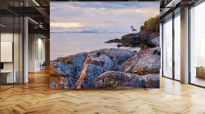 Lime Kiln lighthouse on San Juan Island, Washington Wall mural