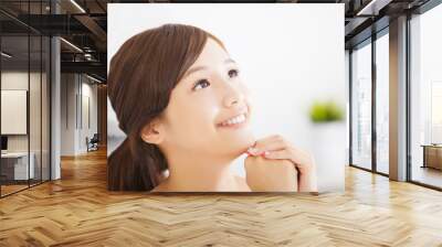 Young attractive asian woman with clean skin Wall mural