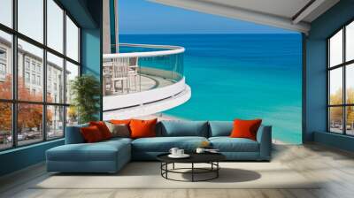 Balcony to the ocean Wall mural