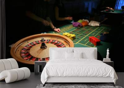 Roulette in casino Wall mural