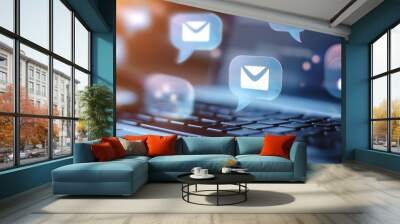 Caution with Phishing Messages - Recognizing and avoiding phishing messages that aim to steal personal information. Wall mural