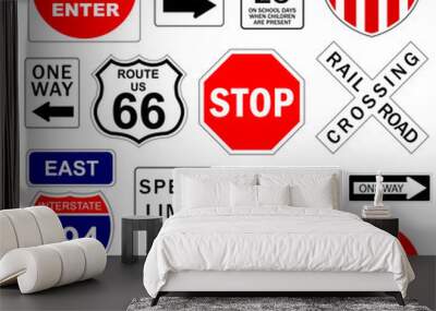 Signs Wall mural