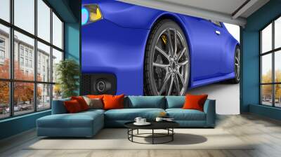 Sports car - 3d render Wall mural