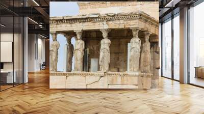 Erechtheion is an ancient Greek temple, on the north side of the Acropolis of Athens in Greece. Wall mural