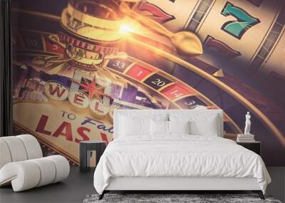 Las Vegas Gambling Concept Wall mural