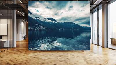 Norwegian Fjord Scenery Wall mural