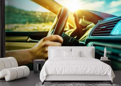 Summer Time Car Trip Wall mural