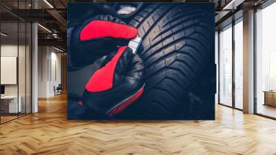 Wheel Balancing Tire Weight Wall mural