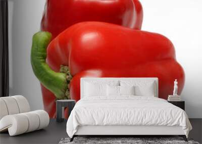 Two Red Capsicum Wall mural