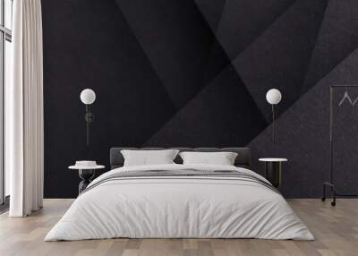 abstract background with stripes and paper texture. black color Wall mural