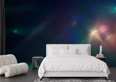 abstract image of lens flare. light leaks Wall mural