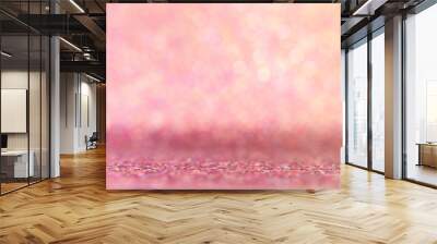 background of abstract glitter lights. purple, pink, gold and silver. de focused Wall mural