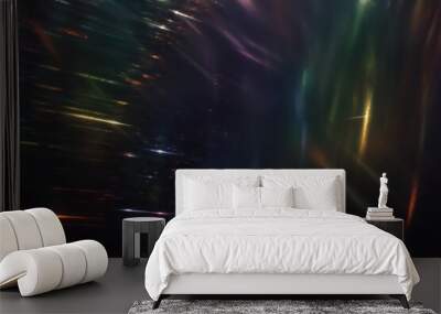 Blurred refraction light, bokeh or organic flare overlay effect Wall mural