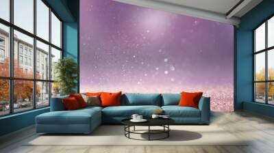 bokeh lights background with multi layers and colors of white si Wall mural