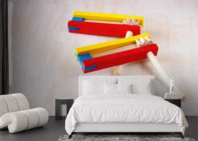 noisemaker or gragger for purim celebration holiday Wall mural