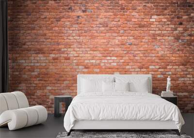 Vintage red brick wall Wall mural