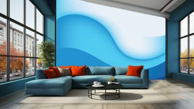 Abstract Water wave design background Wall mural