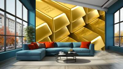 Gold Bars Wall mural