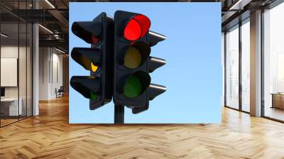 Traffic Light 3d illustration Wall mural