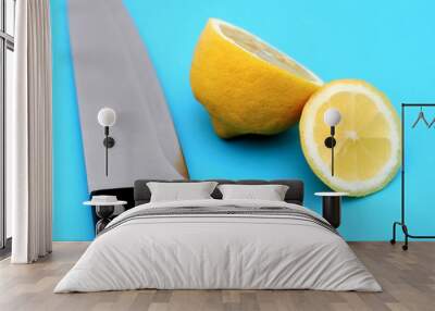 lemon cut Wall mural