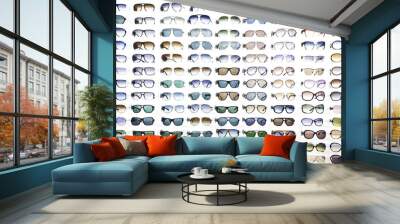 sunglasses background Wall mural