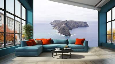 Panoramic view of 'Ilheu da Cal' (Cal Island) in Porto Santo (Portugal) from 'Miradouro das Flores' ('Flowers Viewpoint') Wall mural