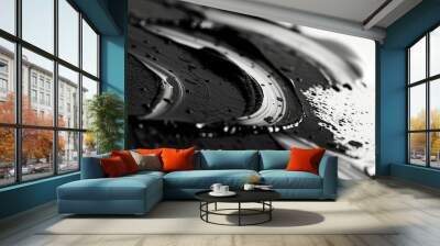 Black and white desig Wall mural