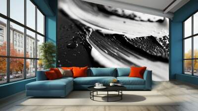 Black and white desig Wall mural