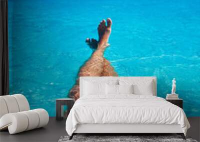 Caribbean Blue water relaxing Wall mural