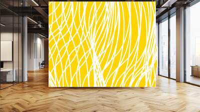 Pasta abstract background with yellow lines Wall mural