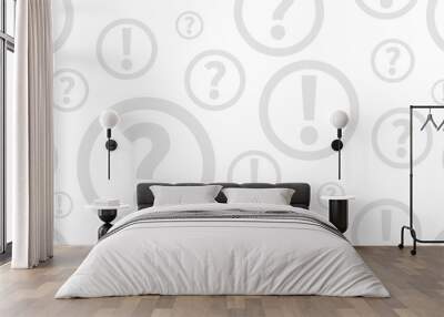 Questions and answers background Wall mural