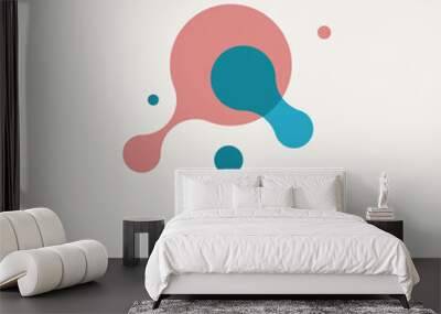 Science logo, chemistry, biology sign Wall mural